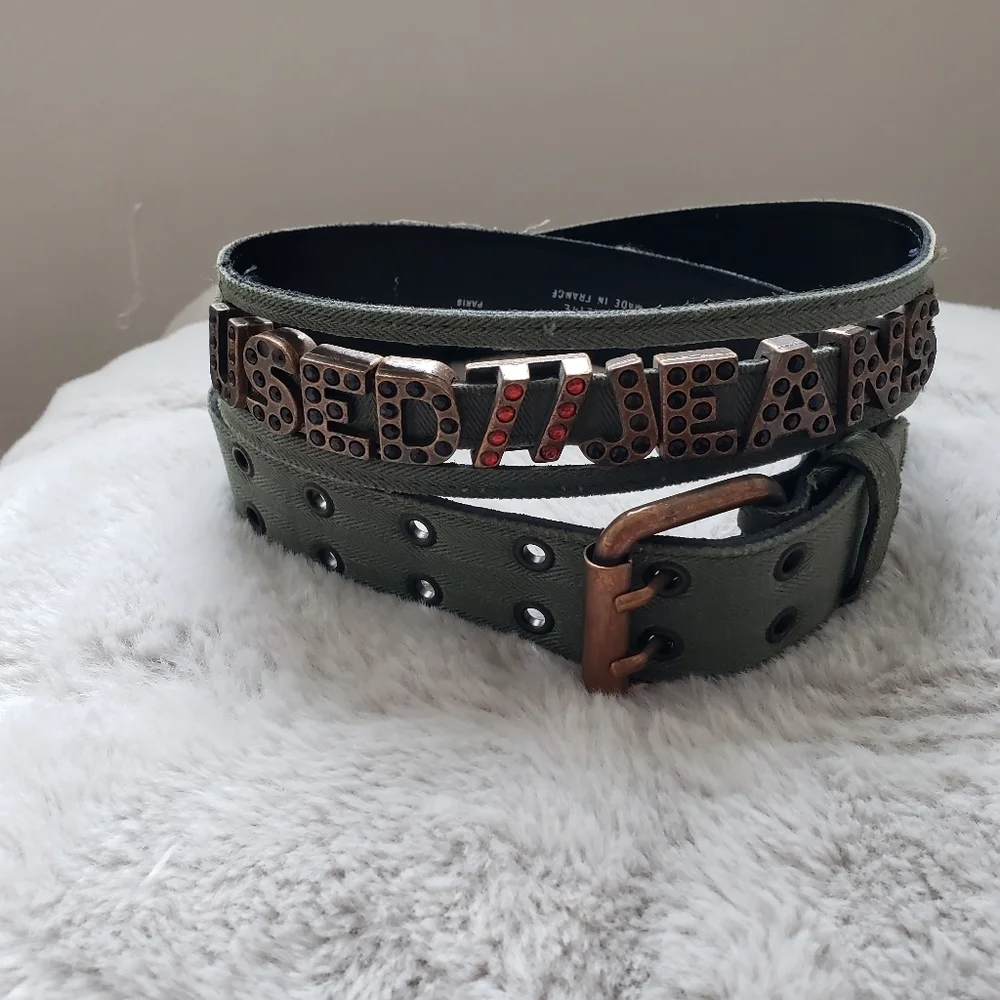 Used Jeans Belt made in France